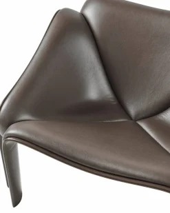 F300 loungestol Molé-Smooth läder Coffee