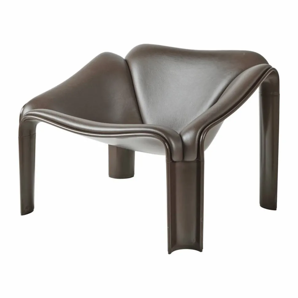 F300 loungestol Molé-Smooth läder Coffee