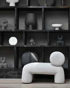 Foku Chair loungefåtölj Bouclé