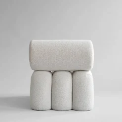 Foku Chair loungefåtölj Bouclé
