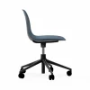 Form chair swivel 5W kontorsstol blå svart aluminium hjul