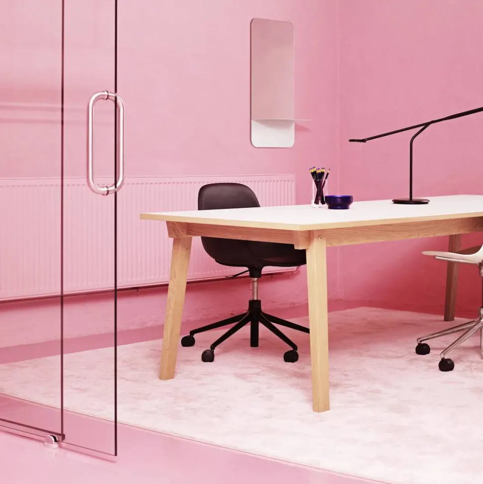 Form chair swivel 5W kontorsstol blå aluminium hjul