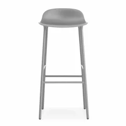 Form barstol metallben 75 cm grå