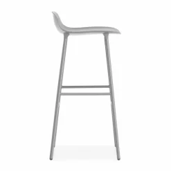 Form barstol metallben 75 cm grå
