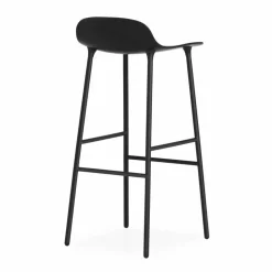 Form barstol metallben 75 cm svart