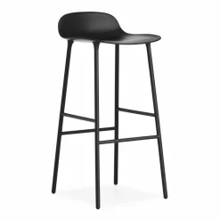 Form barstol metallben 75 cm svart