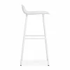 Form barstol metallben 75 cm vit