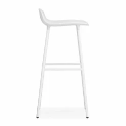 Form barstol metallben 75 cm vit