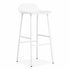 Form barstol metallben 75 cm vit