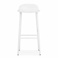 Form barstol metallben 75 cm vit