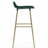 Form barstol mässingsben 75 cm Grön