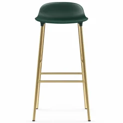 Form barstol mässingsben 75 cm Grön