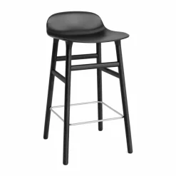 Form Chair barstol lackerade ekben 65 cm svart