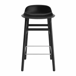 Form Chair barstol lackerade ekben 65 cm svart
