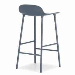 Form Chair barstol metallben blå