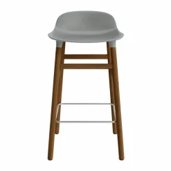 Form Chair barstol valnötsben Grå