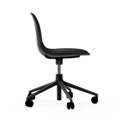 Form chair swivel 5W kontorsstol svart svart aluminium hjul