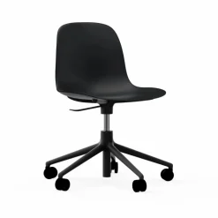 Form chair swivel 5W kontorsstol svart svart aluminium hjul