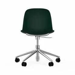 Form chair swivel 5W kontorsstol grön aluminium hjul