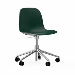 Form chair swivel 5W kontorsstol grön aluminium hjul