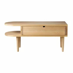 F24 Radius bänk Oak nature lacquered 35x90 cm
