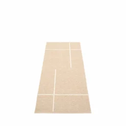 Fred gångmatta beige 70x180 cm
