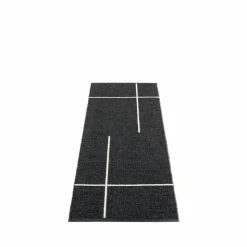 Fred gångmatta black 70x180 cm