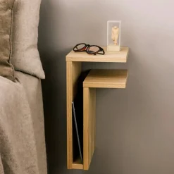 F-shelf vägghylla ek Hylla åt höger