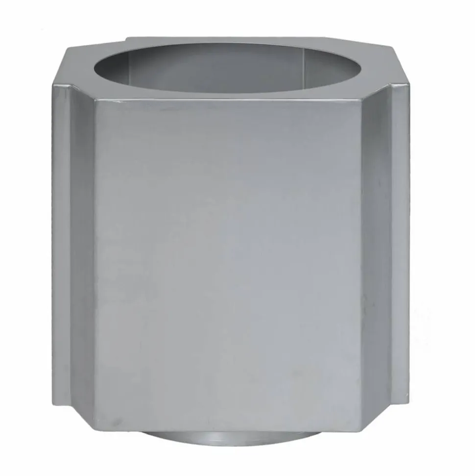 Funki kruka M 40 cm Brushed Aluminium