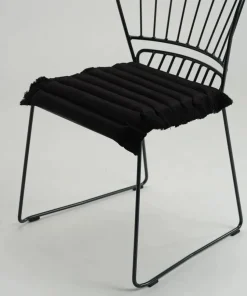 Garden Glory sittdyna med fransar Svart svart frans 38x40 cm