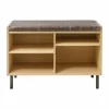 Gentle sittdyna till bänk Elmo läder vintage brown 74 5x2 5x28 5 cm