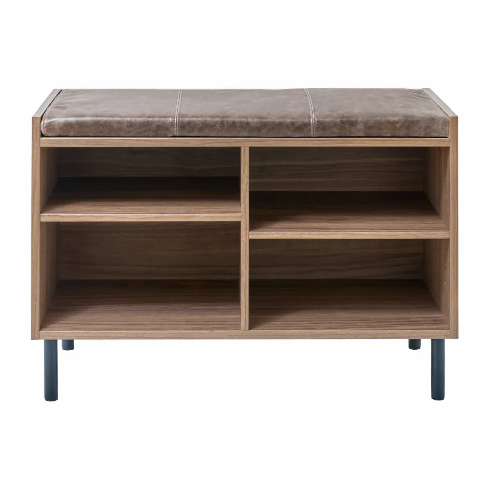 Gentle sittdyna till bänk Elmo läder vintage brown 74 5x2 5x28 5 cm