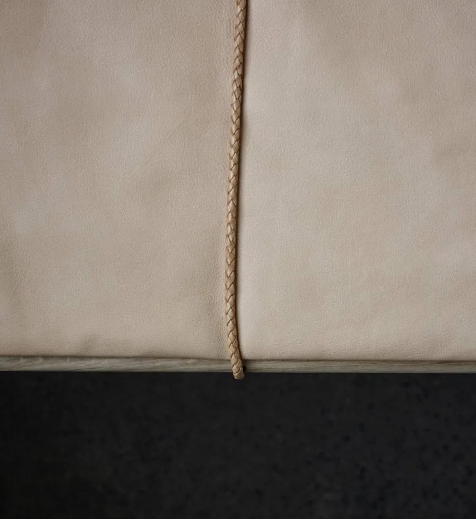 Georg läderdyna med rem till pall/barstol Beige-brun