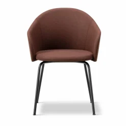 Gomo Armchair karmstol tube base Blazer CUZ4D Dunalk-black