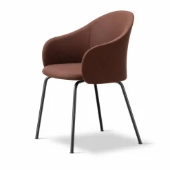 Gomo Armchair karmstol tube base Blazer CUZ4D Dunalk-black
