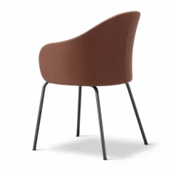 Gomo Armchair karmstol tube base Blazer CUZ4D Dunalk-black