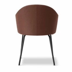 Gomo Armchair karmstol tube base Blazer CUZ4D Dunalk-black