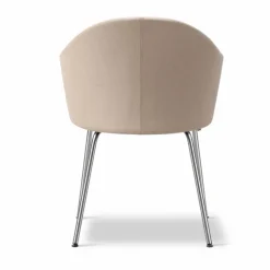Gomo Armchair karmstol tube base Blazer CUZ47 Fairfield-rostfritt stål