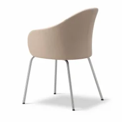 Gomo Armchair karmstol tube base Blazer CUZ47 Fairfield-rostfritt stål