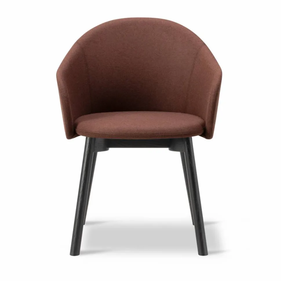 Gomo Armchair karmstol wood base Blazer CUZ4D Dunalk-svartlackerad ek