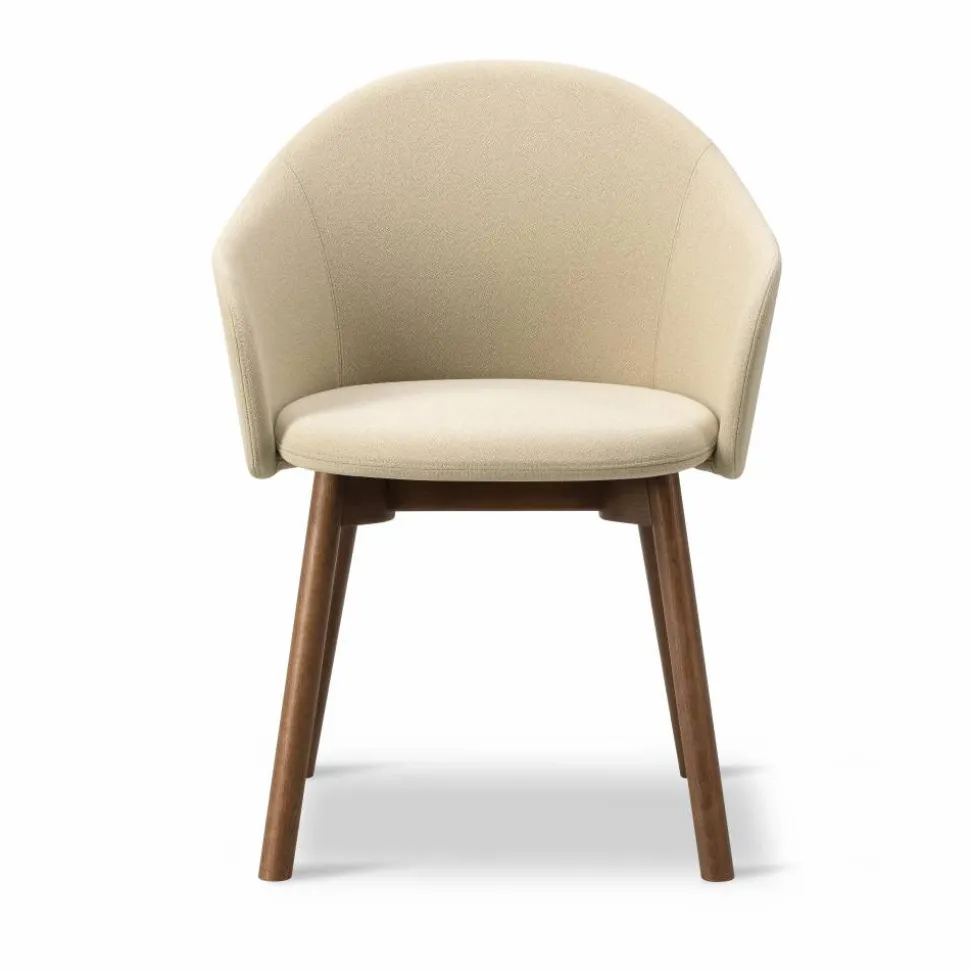 Gomo Armchair karmstol wood base Mylla 221-rökbetsad lackad ek