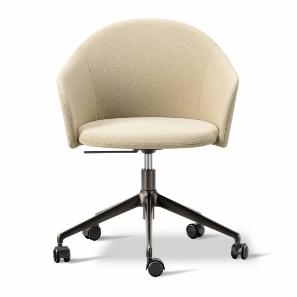 Gomo Armchair kontorsstol swivel base 5-star Mylla 221-flint