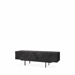 Graphic mediabänk Black 162 cm