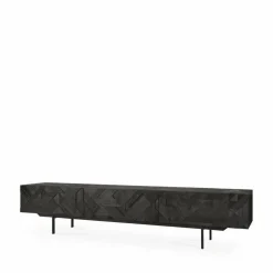 Graphic mediabänk Black 242 cm
