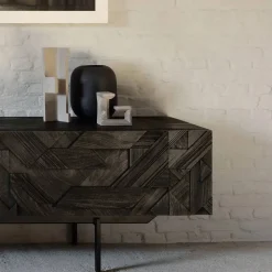 Graphic mediabänk Black 242 cm