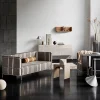 Grid sideboard beige