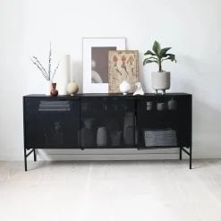 Grid sideboard black