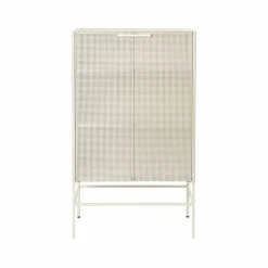 Grid skåp beige