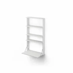 Gridlock - M1-A4-0-D vägghylla med skrivbord White stained Ash