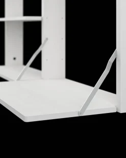 Gridlock - M1-A4-0-D vägghylla med skrivbord White stained Ash